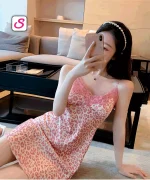 Elegance Sexy Pink Leopard Nighty SonariBD 103021 (2)