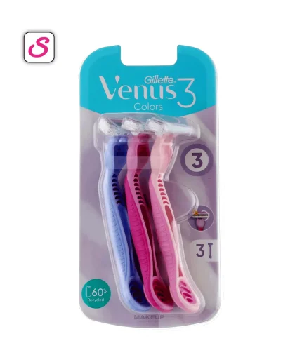 Premium Gillette Venus 3 Colors Disposable Safe Razors SonariBD 103311 (1)