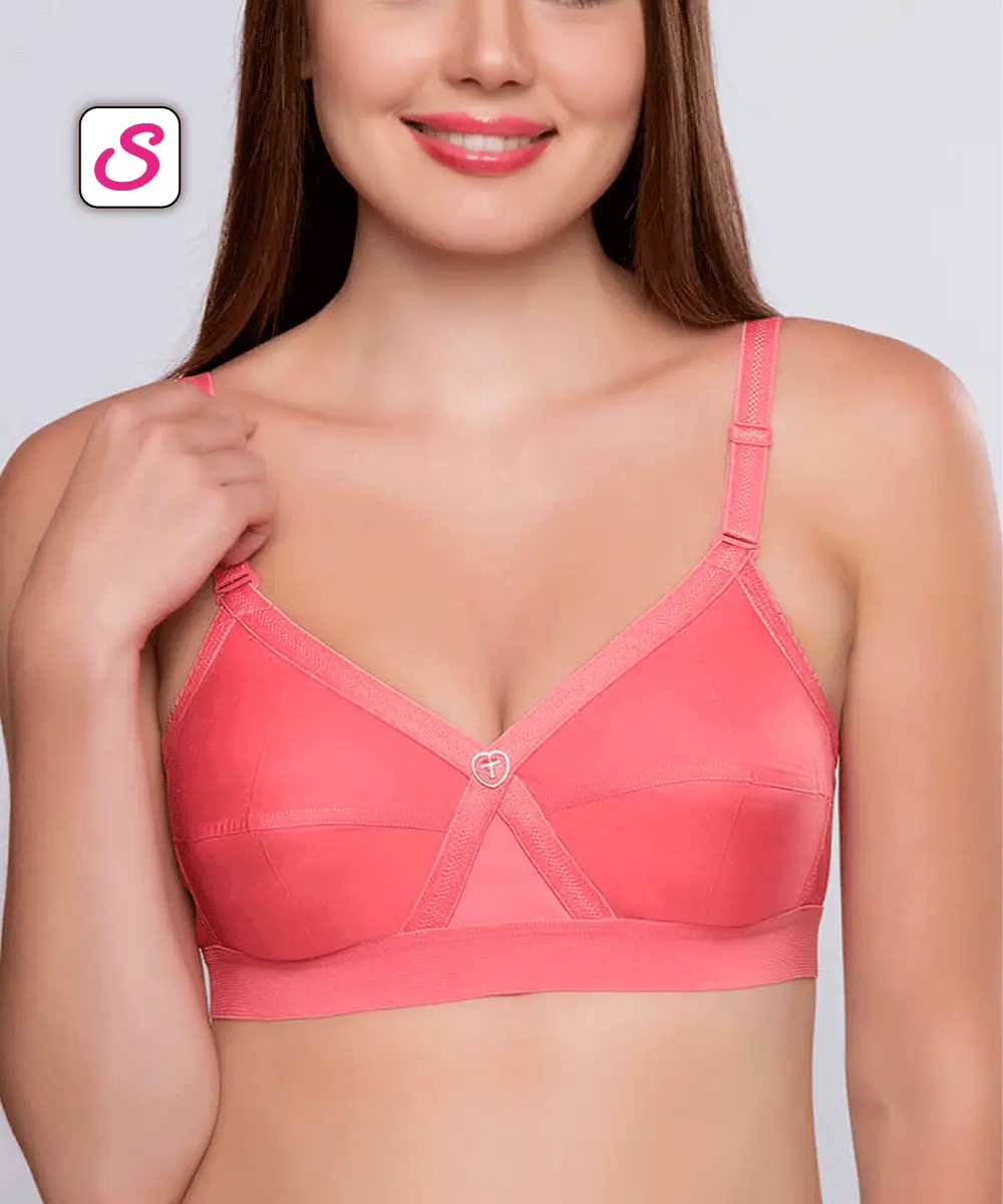 Trylo Krutika Plain Super Comfort Cotton Bra