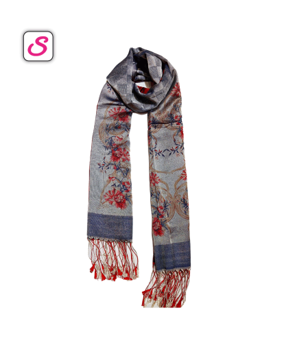 Elegance 4D Print Stone Hijab Flower Print SonariBD 10657