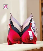 Attractive Comfy Synthetic Wire Free Padded Bra 10053 (3)