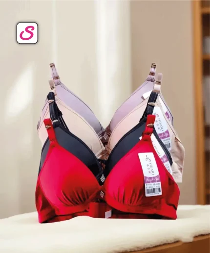 Attractive Comfy Synthetic Wire Free Padded Bra 10053 (3)